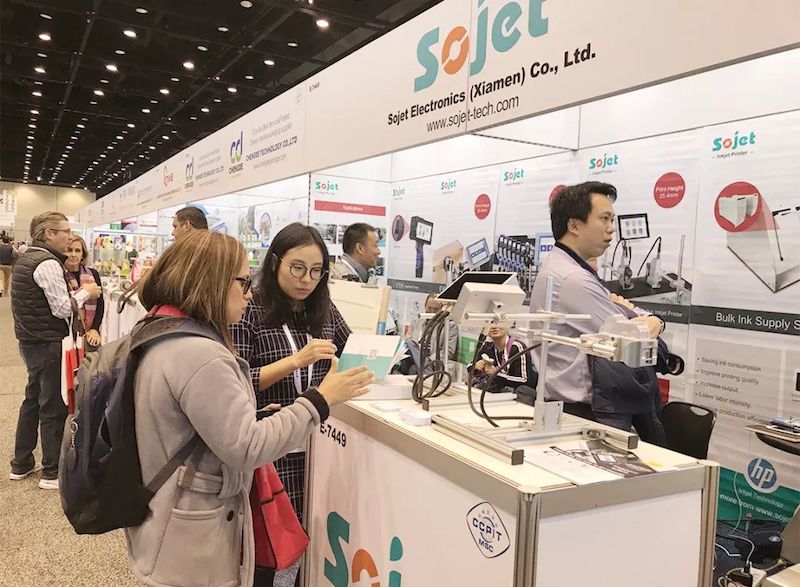 SOJET高剖析喷码机加入2018美国芝加哥国际包装展会PACK EXPO